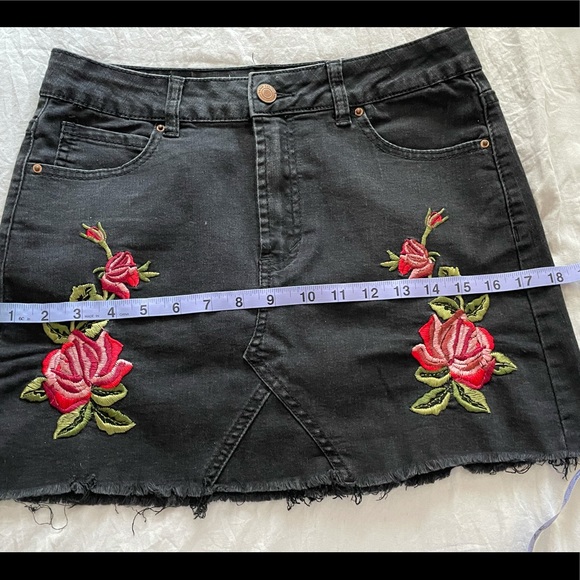 Jean skirt black - Picture 6 of 8